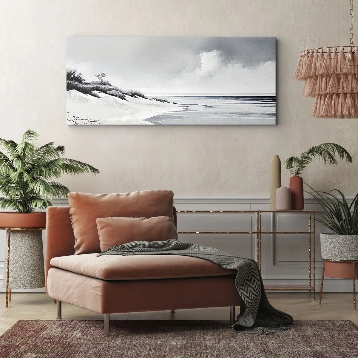 Lærredstryk - Billede på lærred - Altid sammen - 100x40 cm