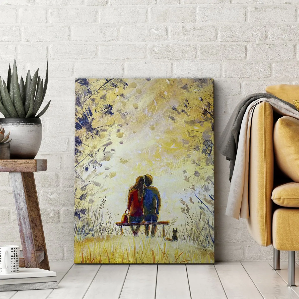 Lærredstryk - Billede på lærred - Et magisk øjeblik - 50x70 cm