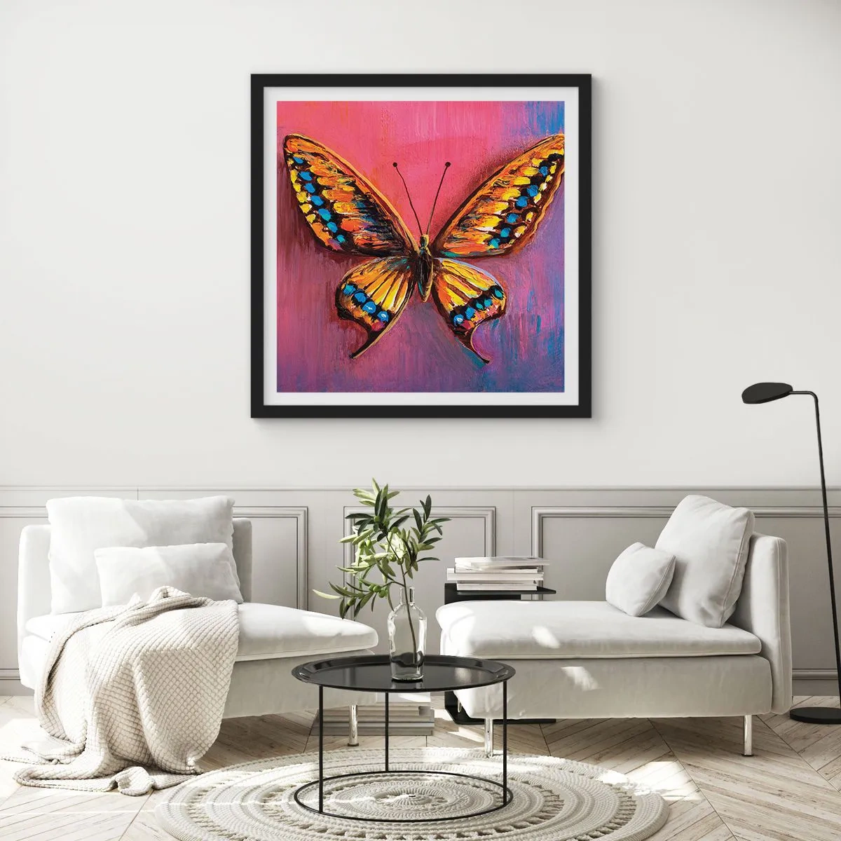 Plakat i sort ramme - Naturens juvel - 30x30 cm