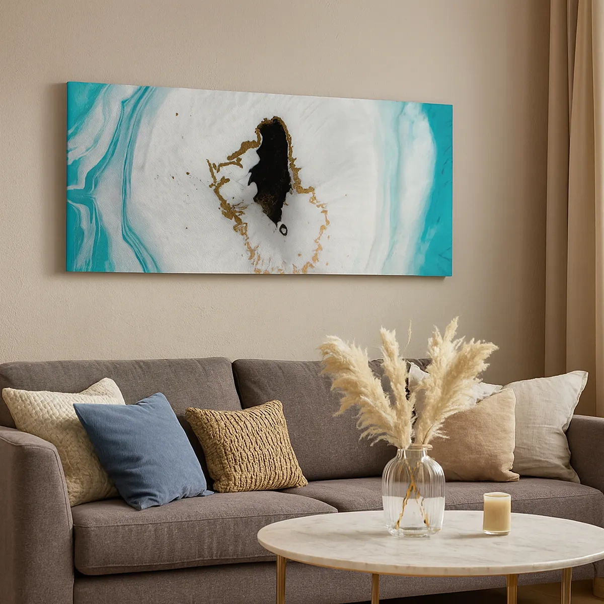 Lærredstryk - Billede på lærred - Kom indenfor - 30x30 cm