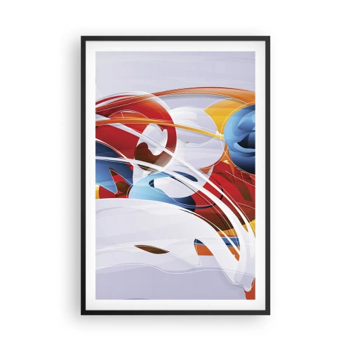 Plakat i sort ramme - Elementernes dans - 61x91 cm