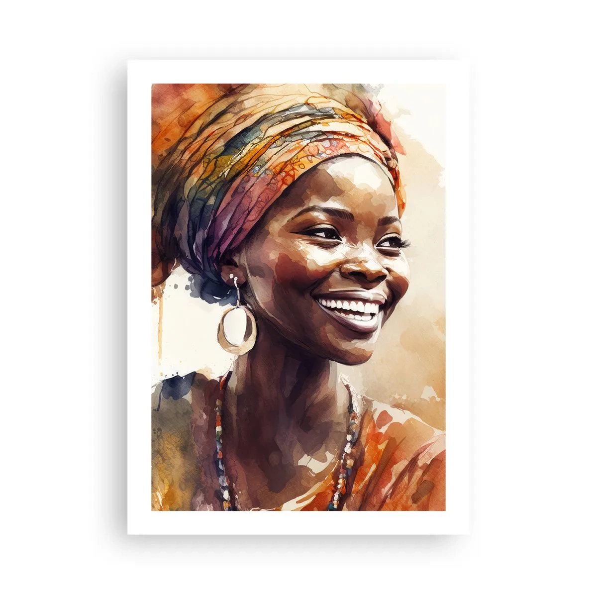 Plakat - Afrikansk dronning - 50x70 cm