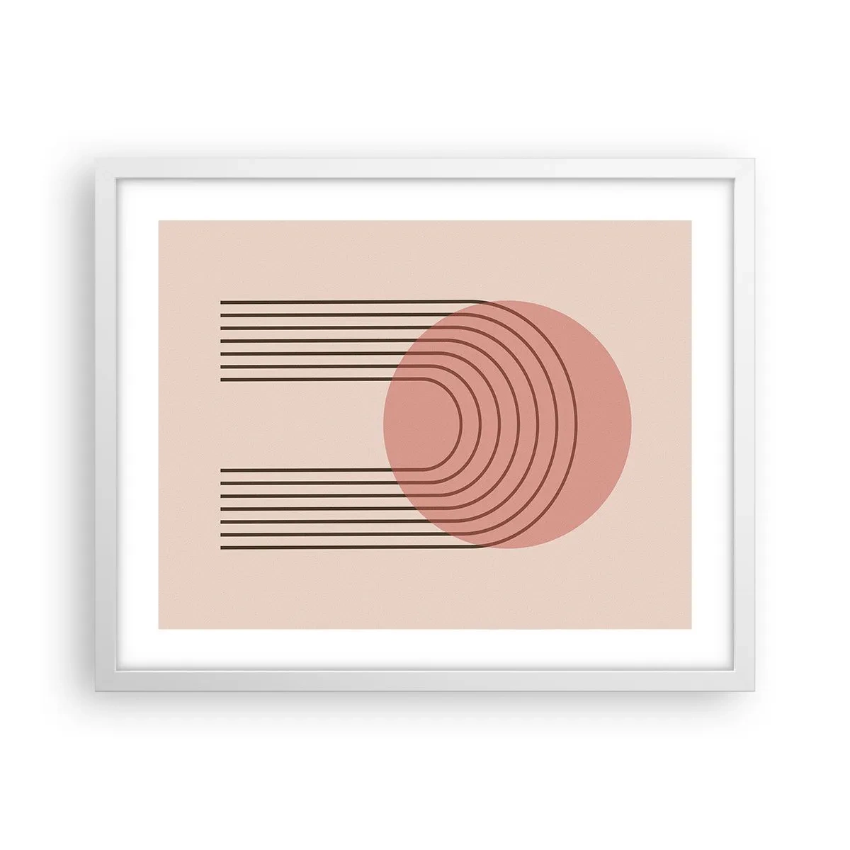 Plakat i hvid ramme - Uimodståelig tiltrækningskraft - 50x40 cm