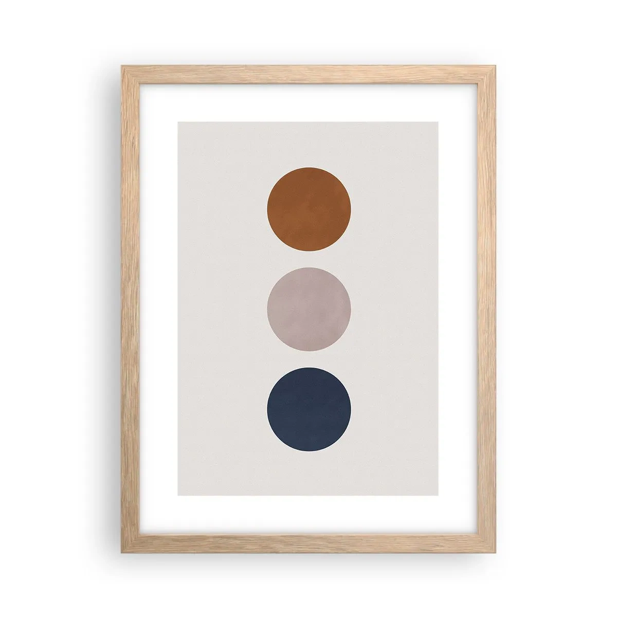 Plakat i ramme af lyst egetræ - Et symbol på perfektion - 30x40 cm