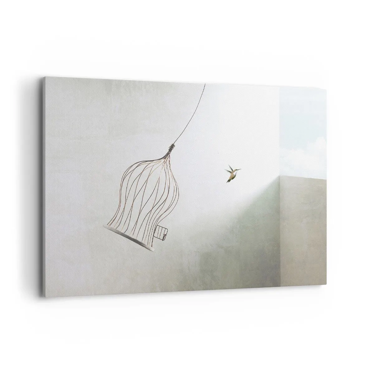 Lærredstryk - Billede på lærred - I sit elementet - 120x80 cm