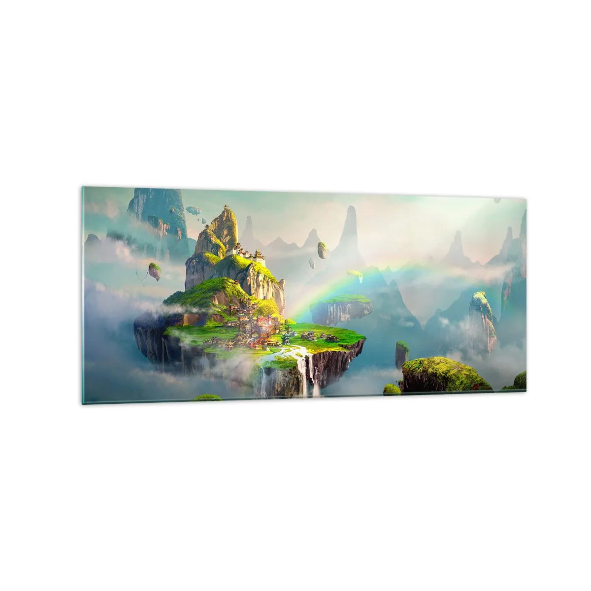 Billede på glas - Midden - lykkelige øer - 120x50 cm