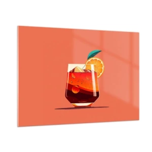 Billede på glas - Sommerens forfriskning - 100x70 cm