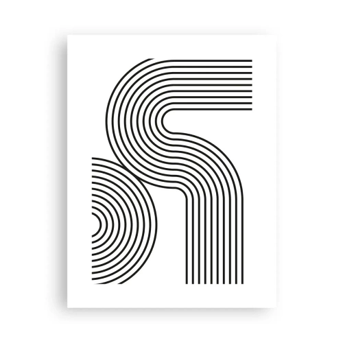 Plakat - På en kurve - 30x40 cm