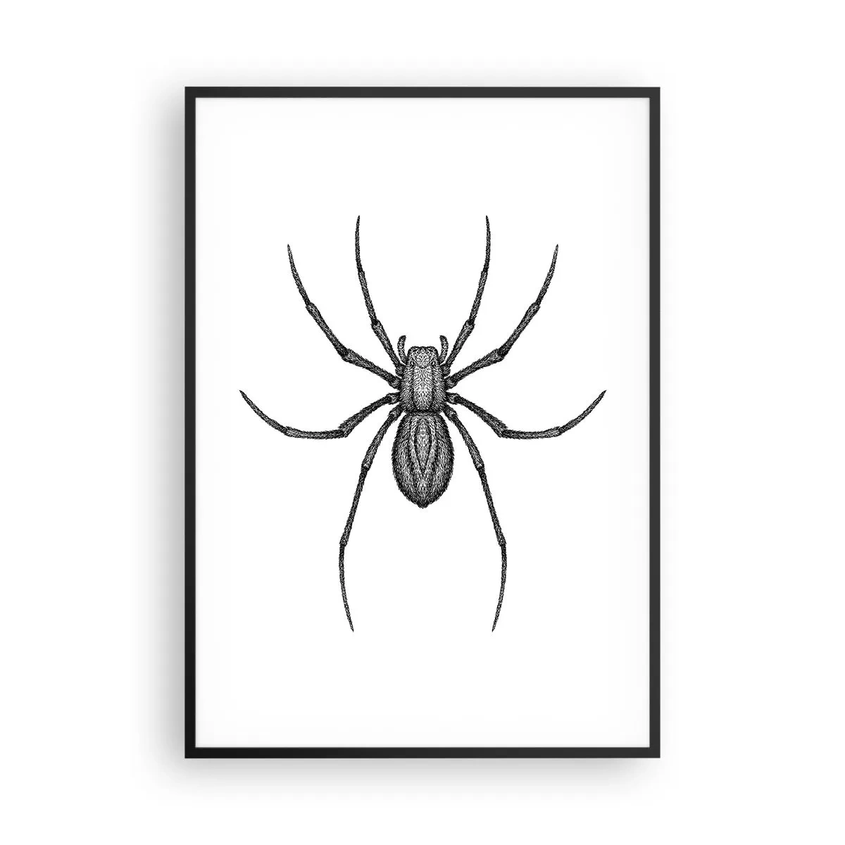 Plakat i sort ramme - Foruroligende præcision - 70x100 cm