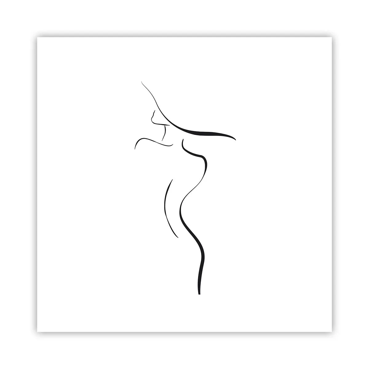 Plakat - Flygtig som en bølge - 40x40 cm