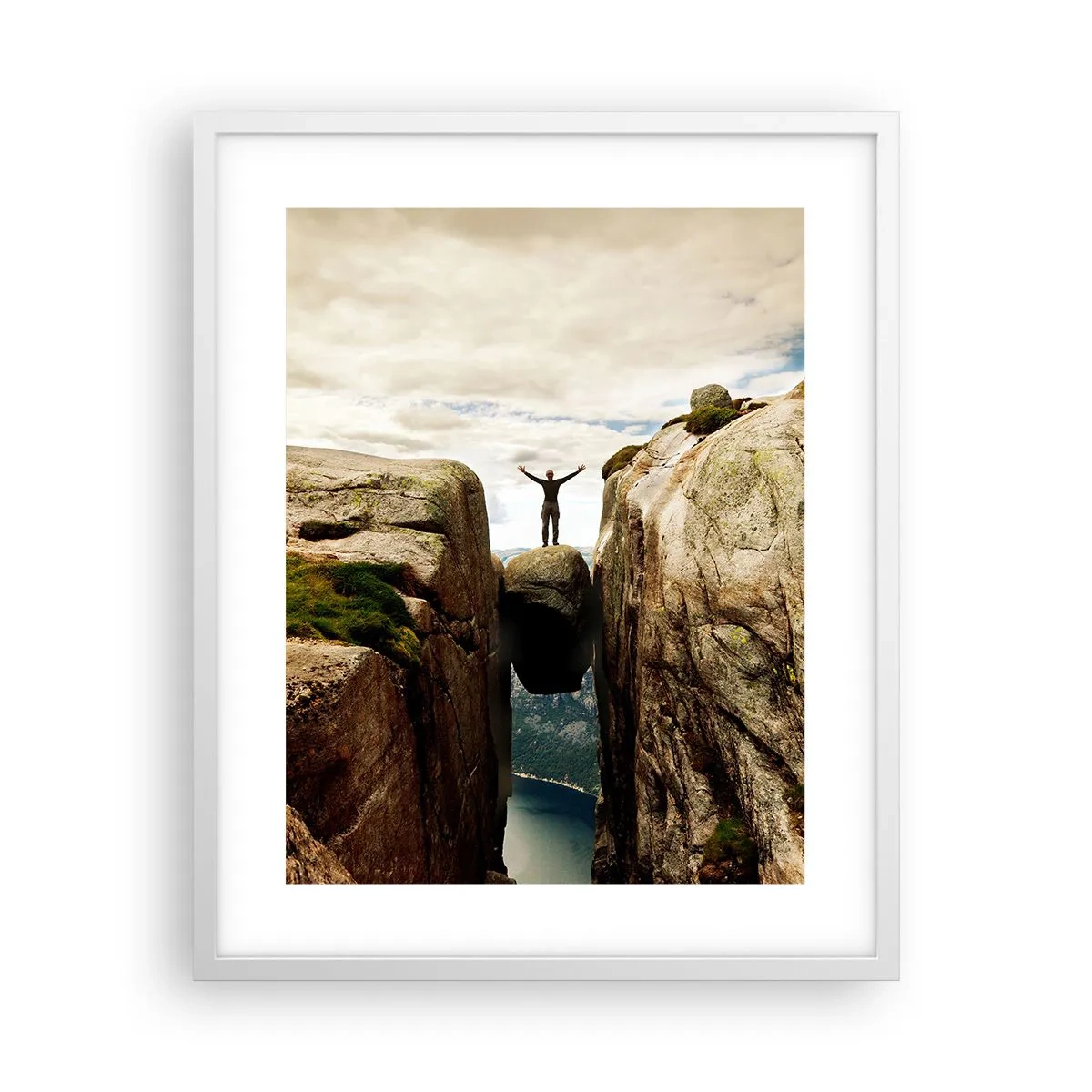 Plakat i hvid ramme - Hvordan har jeg det! - 40x50 cm