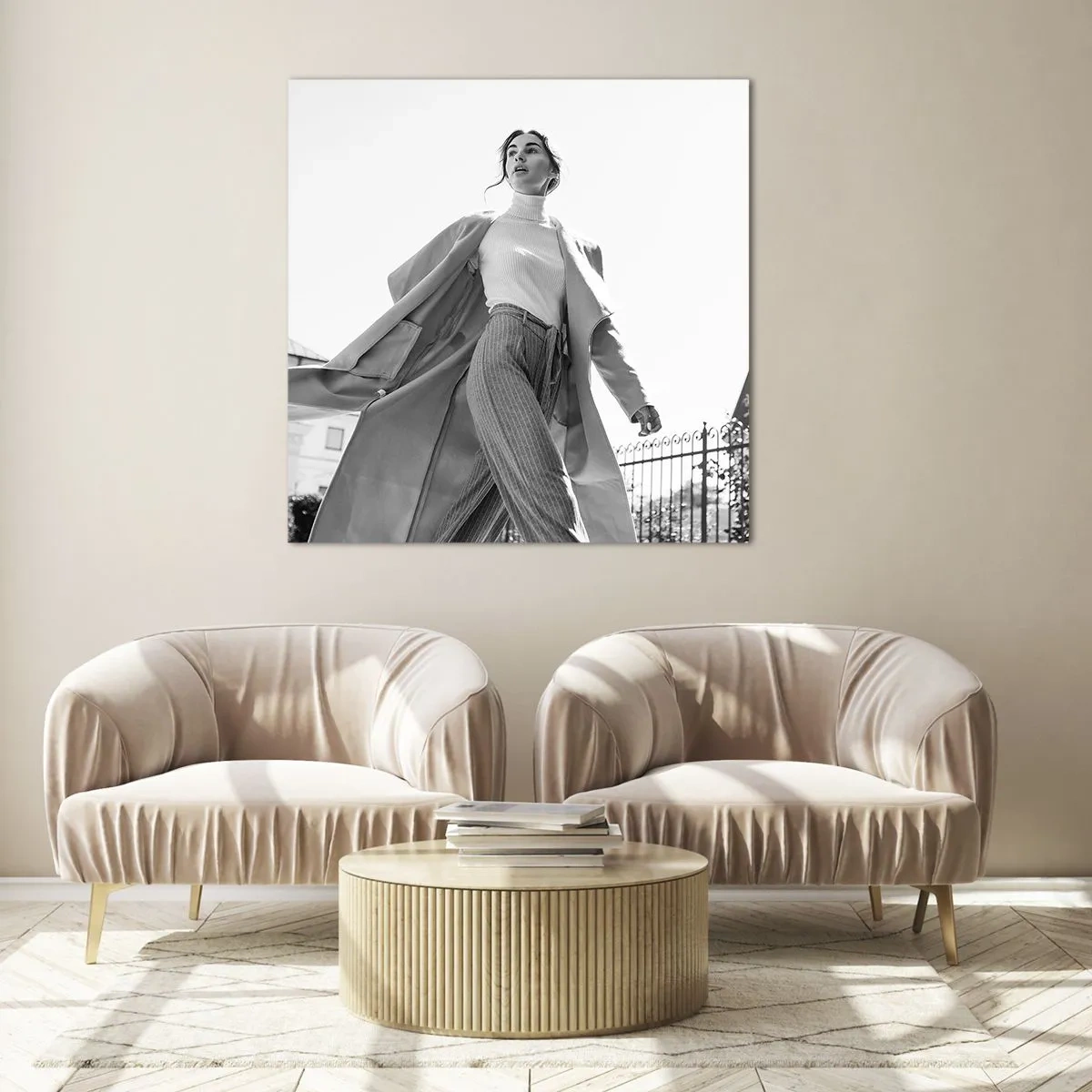 Billede på glas - Kommer du med mig? - 40x40 cm