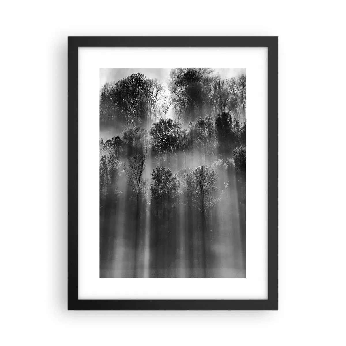 Plakat i sort ramme - I stråler af lys - 30x40 cm