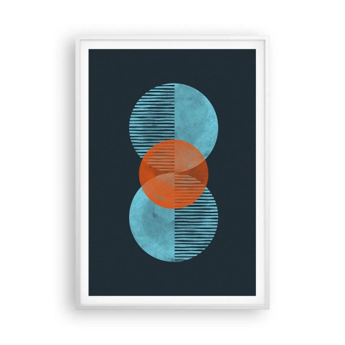 Plakat i hvid ramme - Symmetrisk sammensætning - 70x100 cm