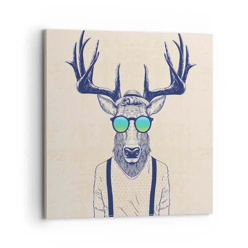 Lærredstryk - Billede på lærred - Hvem forventede du? - 70x70 cm