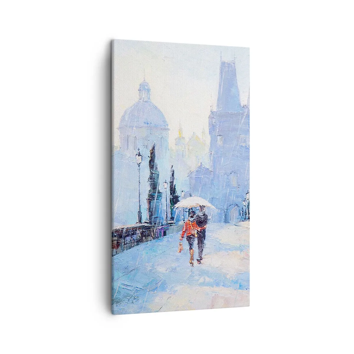 Lærredstryk - Billede på lærred - Vi må være blevet forhekset af regnen - 45x80 cm