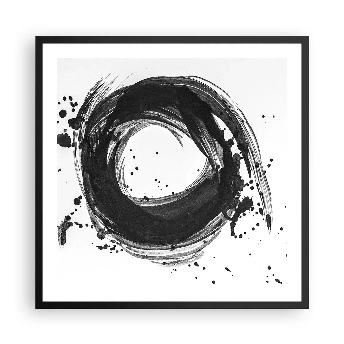 Plakat i sort ramme - Skabelsens hvirvelstrøm - 60x60 cm