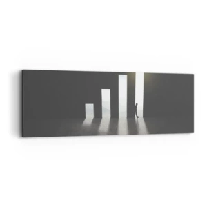 Lærredstryk - Billede på lærred - Succes - et indtryk - 90x30 cm