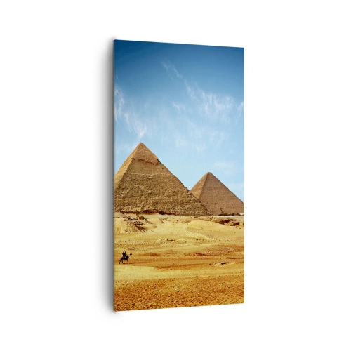 Lærredstryk - Billede på lærred - 40 århundreder ser på jer - 65x120 cm