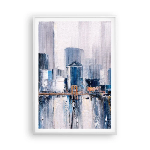 Plakat i hvid ramme - Indtryk fra New York - 70x100 cm