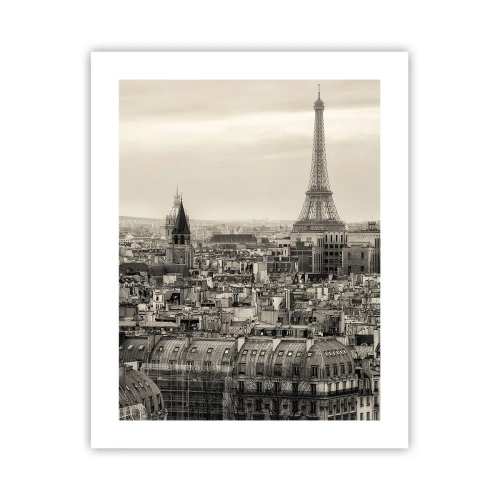Plakat - Over Paris' hustage - 40x50 cm