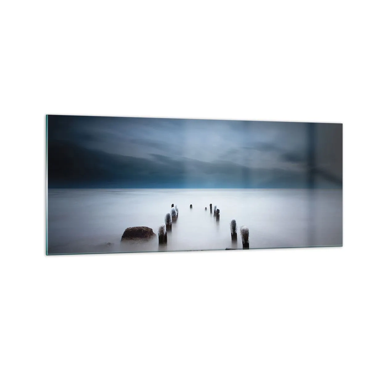 Billede på glas - En betænksom sø - 100x40 cm