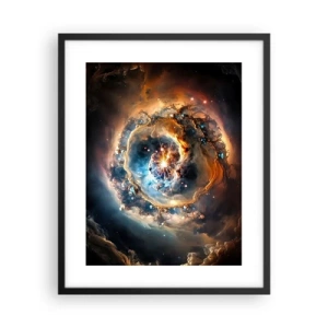 Plakat i sort ramme - Begyndelse - 40x50 cm