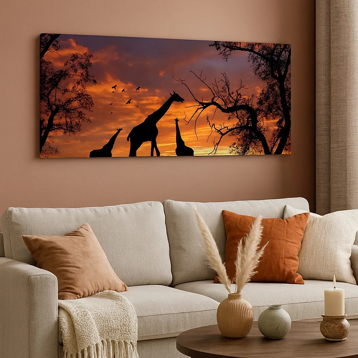 Lærredstryk - Billede på lærred - En lille middag med dem, du holder af - 30x30 cm