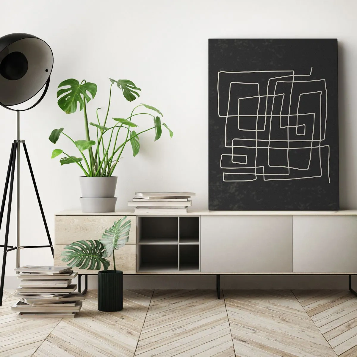 Lærredstryk - Billede på lærred - Ikke helt så enkel - 65x120 cm