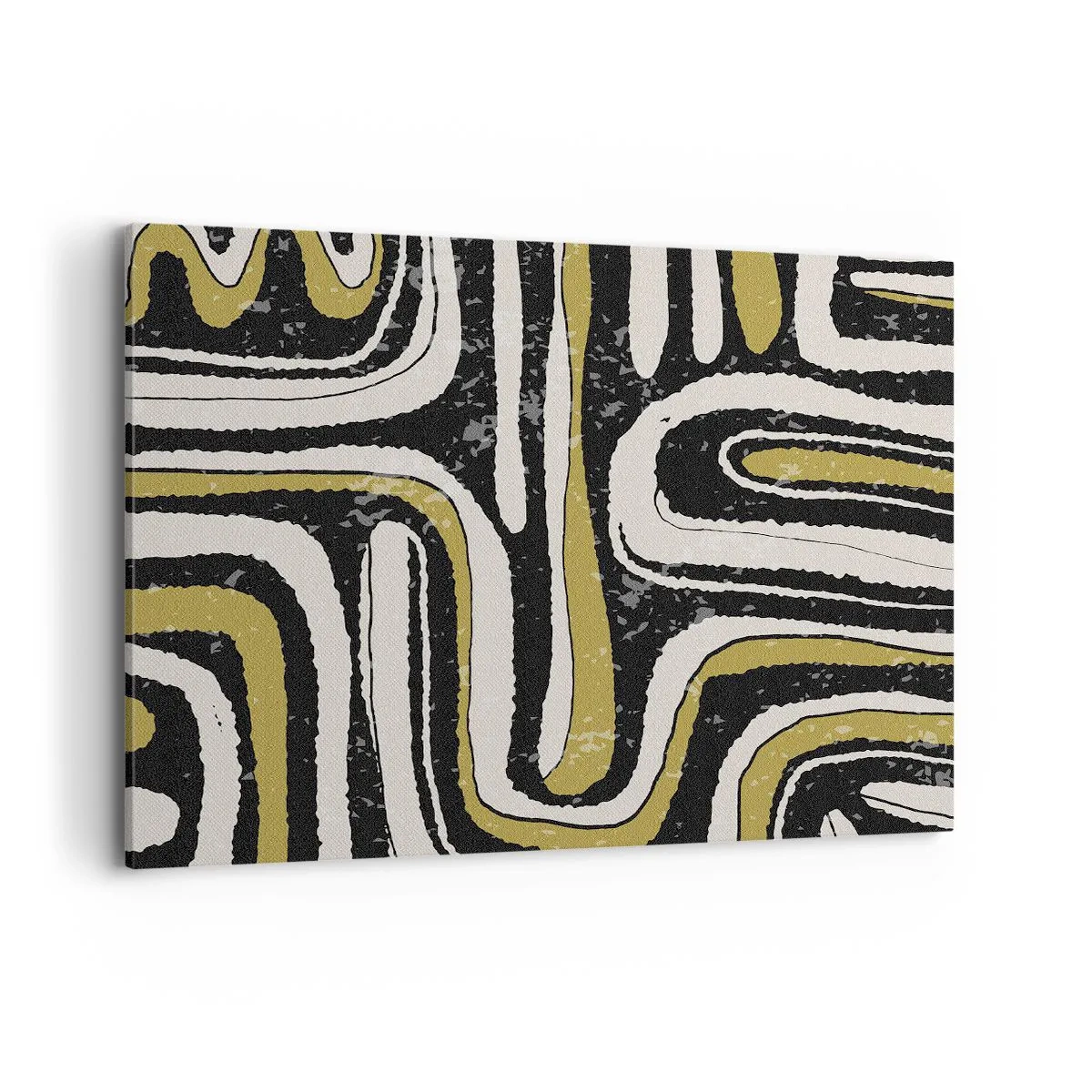 Lærredstryk - Billede på lærred - Komposition: stier og gyder - 100x70 cm