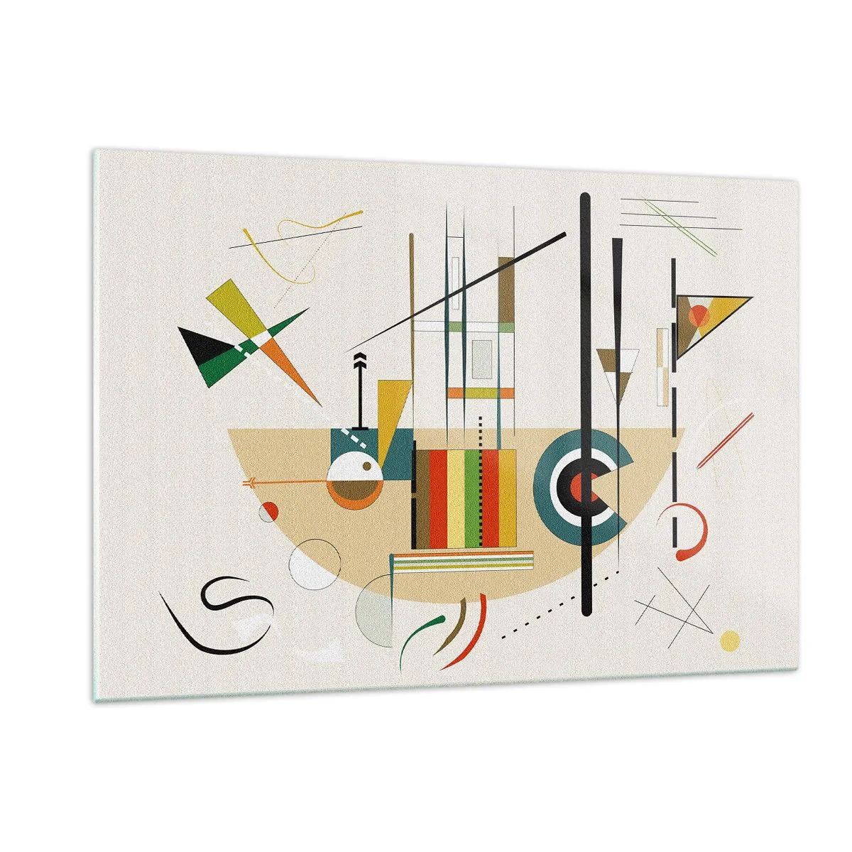 Billede på glas - Og verden griner - 120x80 cm