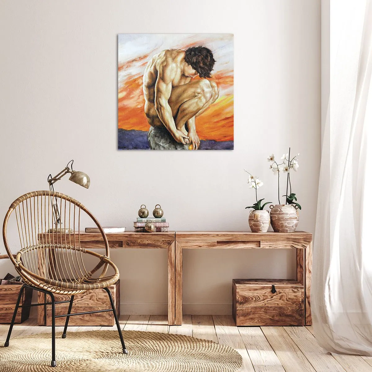 Lærredstryk - Billede på lærred - Sænket i sig selv - 40x40 cm