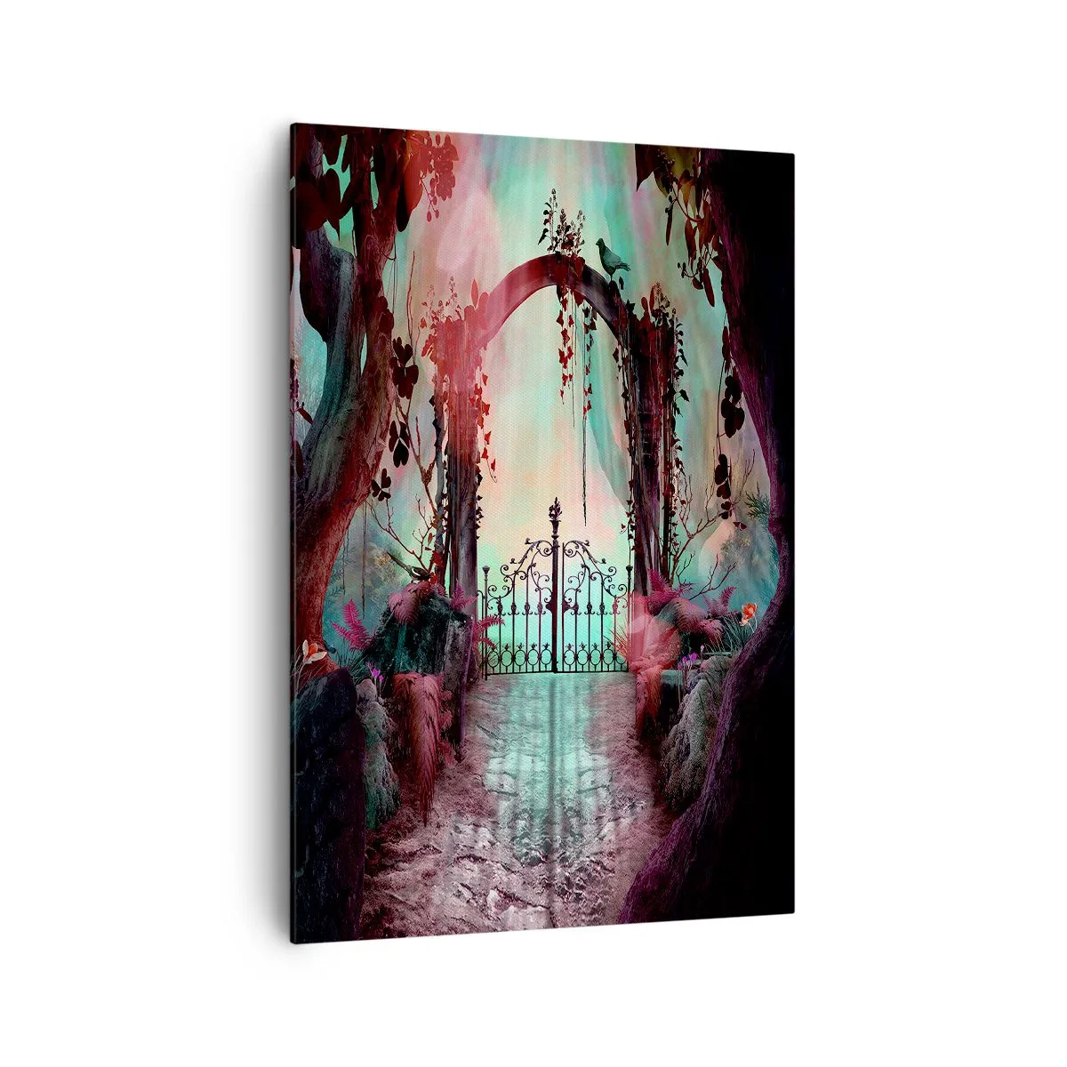 Lærredstryk - Billede på lærred - Hemmelig have - 70x100 cm