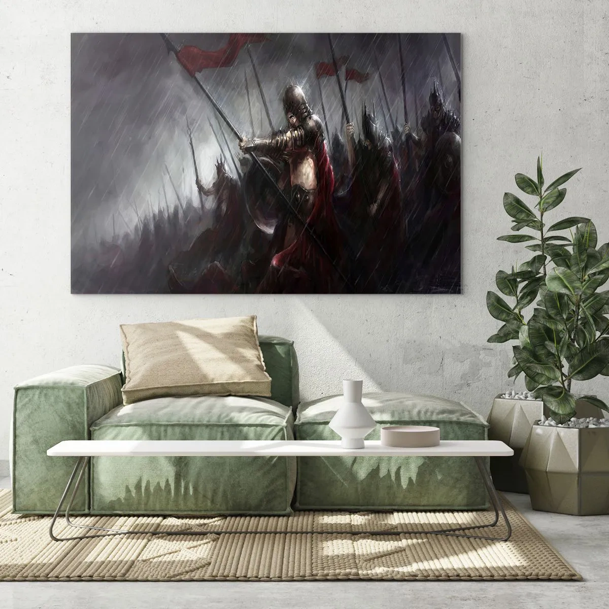 Billede på glas - Forbipasserende, fortæl Sparta... - 120x80 cm