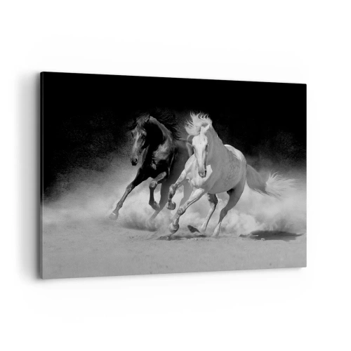 Lærredstryk - Billede på lærred - Frihedens galop - 120x80 cm