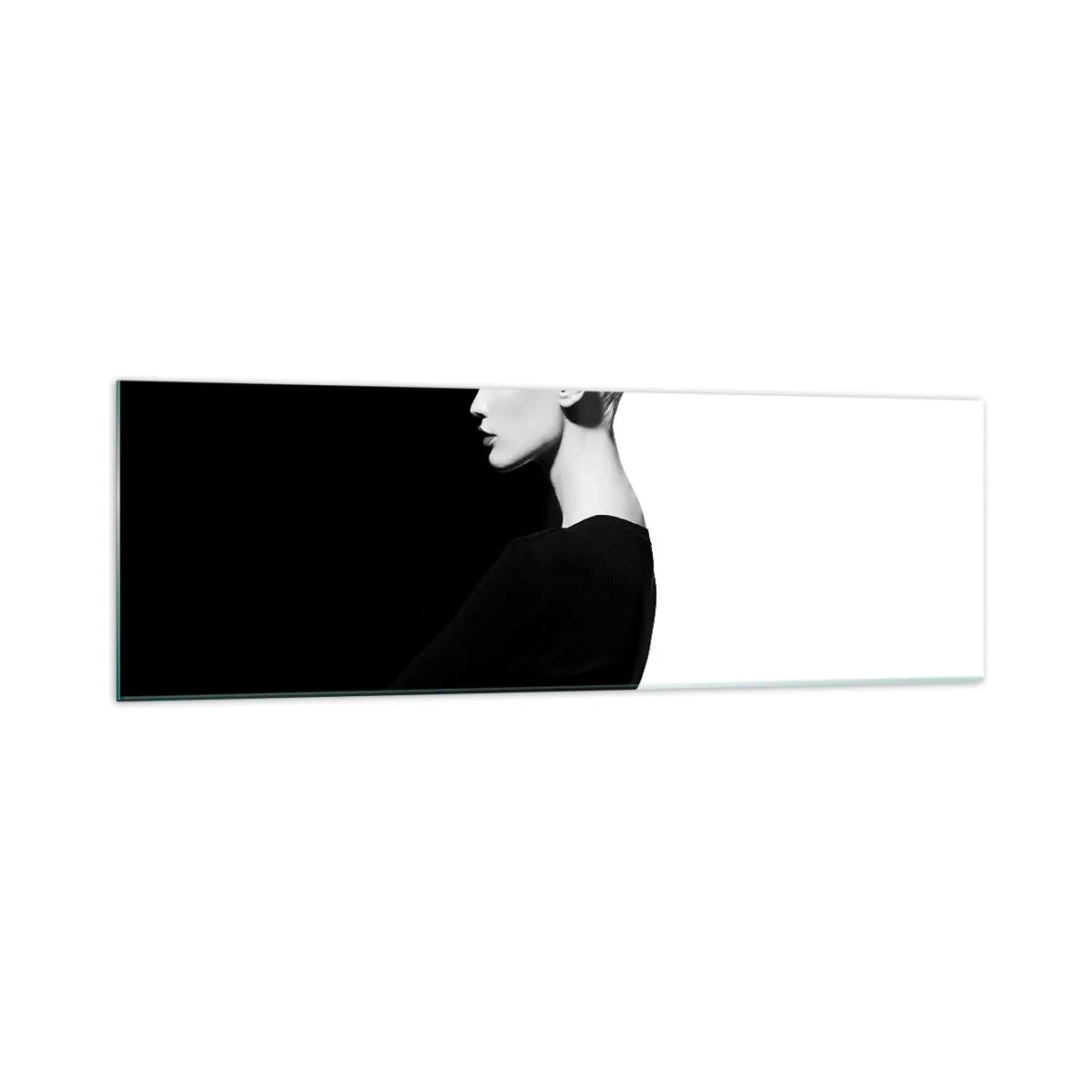 Billede på glas - Blot en kvinde - 160x50 cm