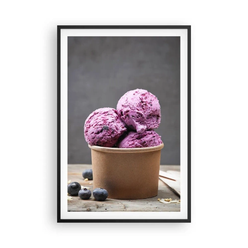 Plakat i sort ramme - Sødme og kølighed - 61x91 cm