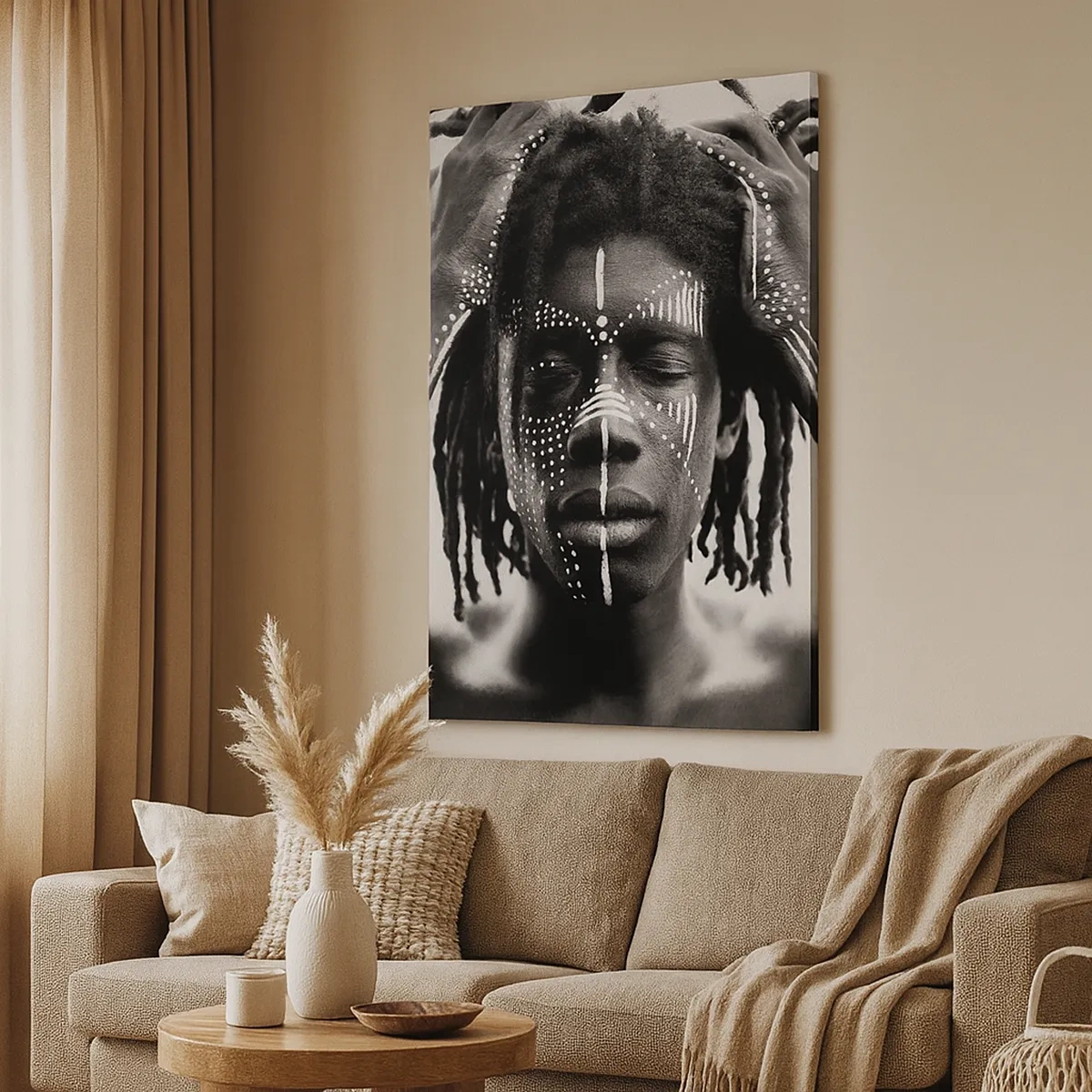 Lærredstryk - Billede på lærred - Hvor er du? - 50x70 cm