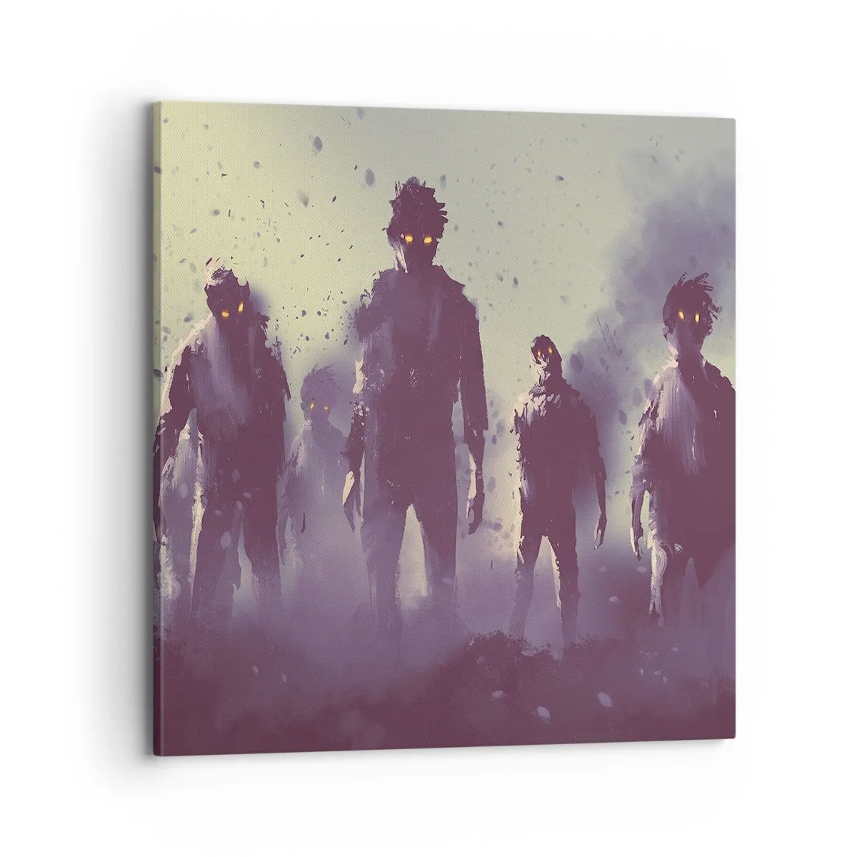 Lærredstryk - Billede på lærred - Pas på! De kommer - 70x70 cm