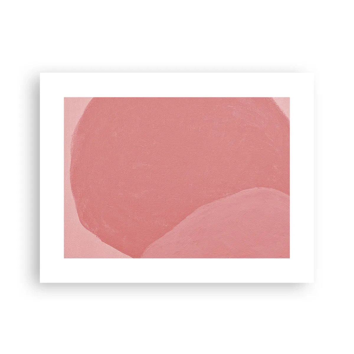 Plakat - Organisk komposition i pink - 40x30 cm