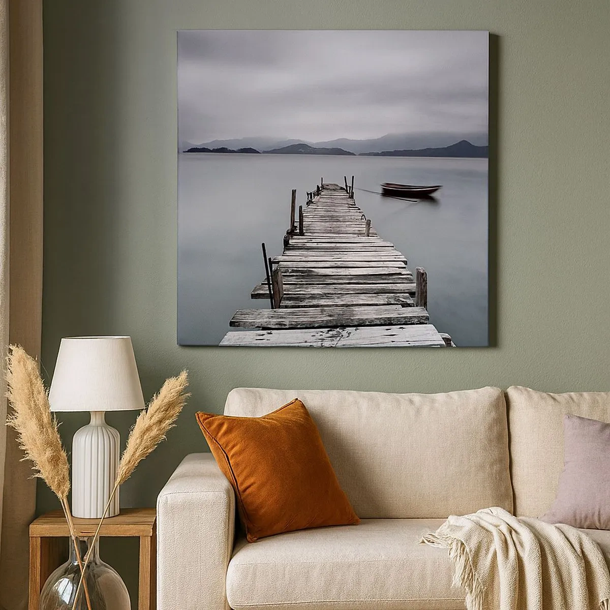 Lærredstryk - Billede på lærred - Du kan tage af sted i morgen - 30x30 cm