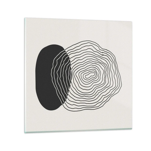 Billede på glas - Varighed og vibration - 30x30 cm
