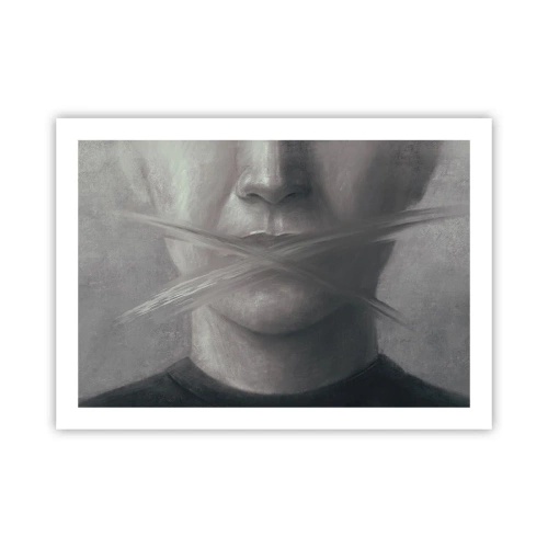 Plakat - Ikke et ord - 70x50 cm