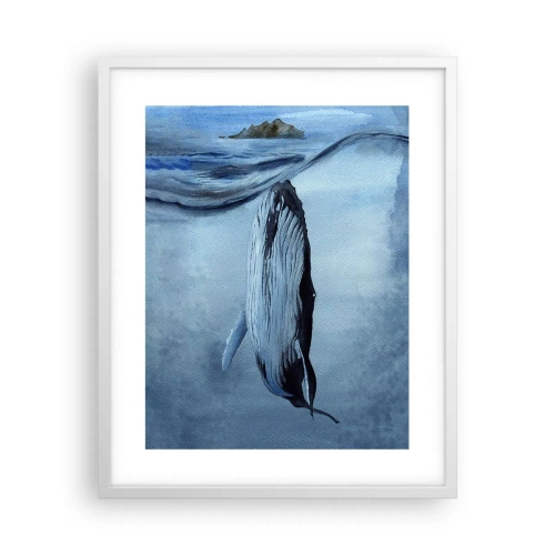Plakat i hvid ramme - To verdener i nord - 40x50 cm