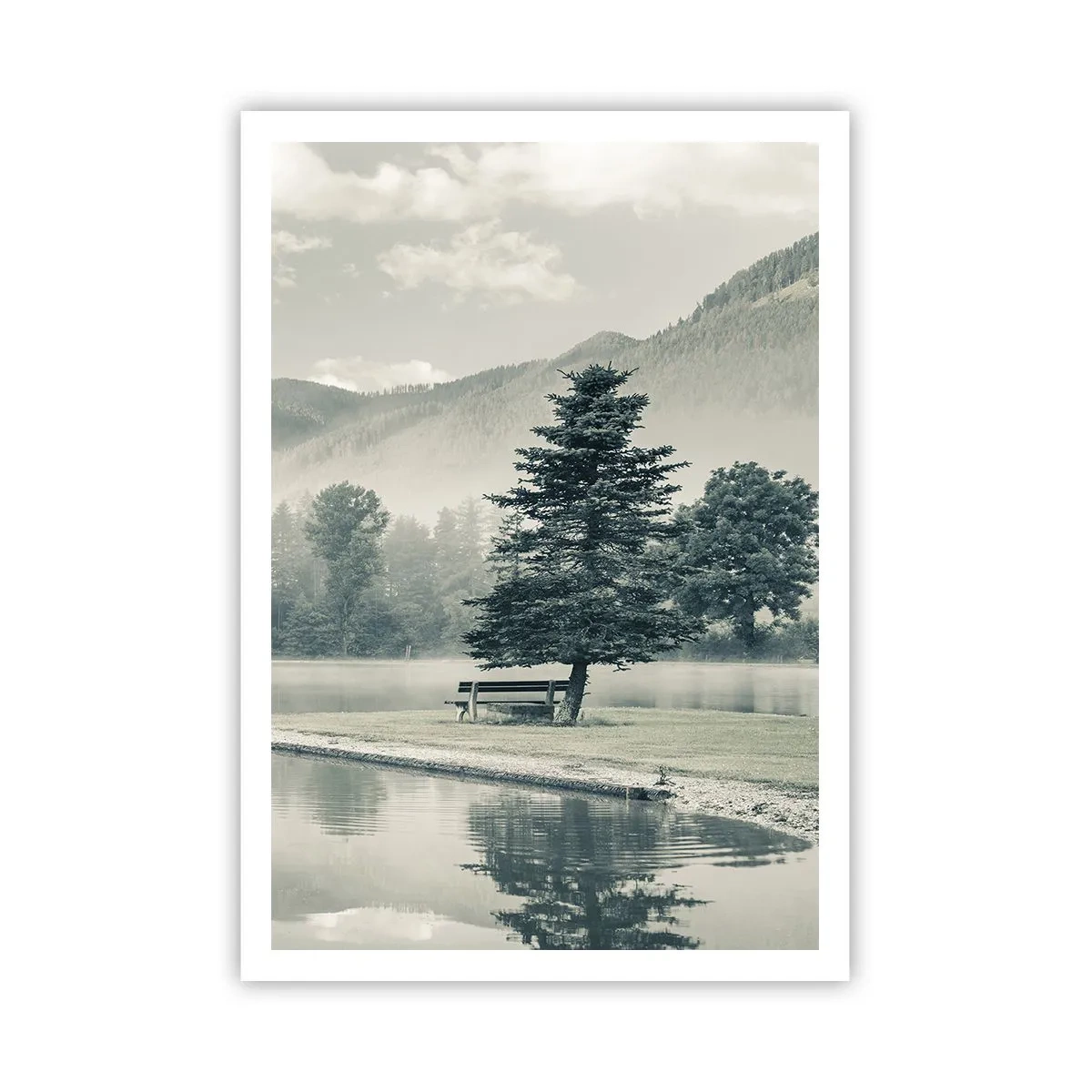 Plakat - Søen sover stadig - 70x100 cm