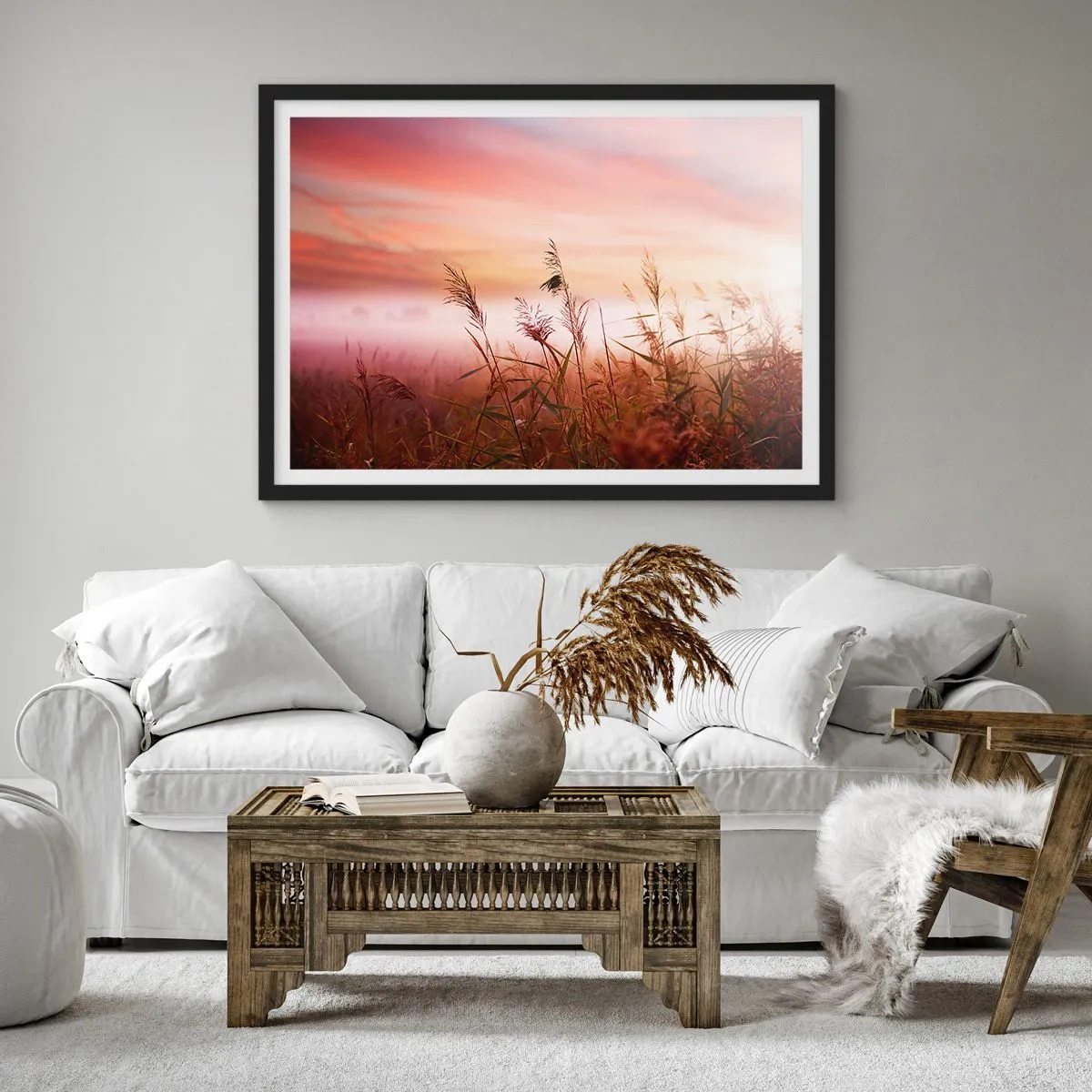 Plakat i sort ramme - Drager, blæsere, vind - 40x30 cm