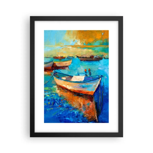 Plakat i sort ramme - I den sydlige bugt - 30x40 cm