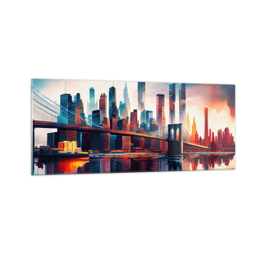 Billede på glas - Fænomenale New York - 100x40 cm