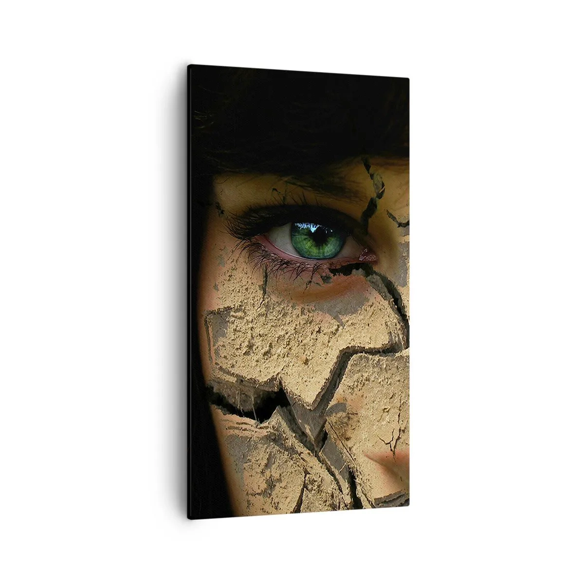 Lærredstryk - Billede på lærred - Glæde og rædsel på samme tid - 55x100 cm