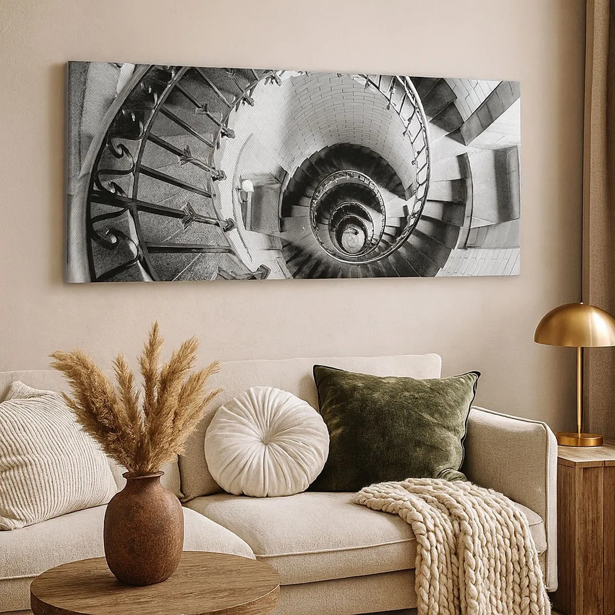 Lærredstryk - Billede på lærred - Højt og højere - 100x40 cm